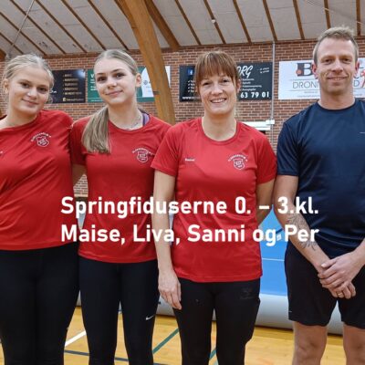 Springfiduserne 0. – 3. kl. - Maise, Liva, Sanni og Per